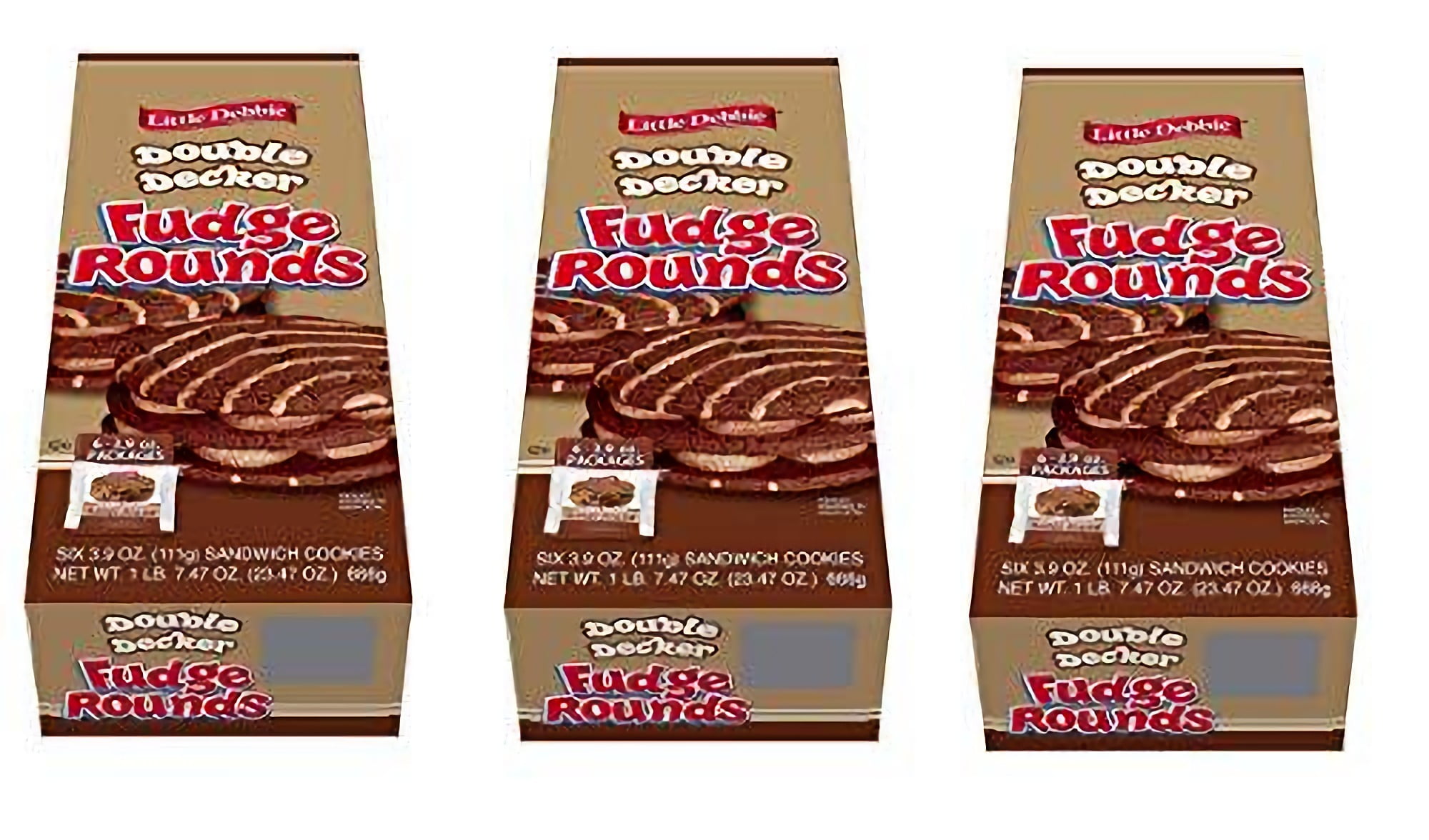 Little Debbie Large Sized Double Decker Rounds, Individually Wrapped