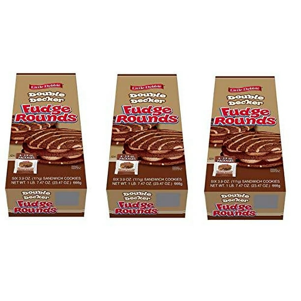 Fudge Rounds Logo Little Debbie Large Sized Double Decker Rounds, Individually Wrapped ...