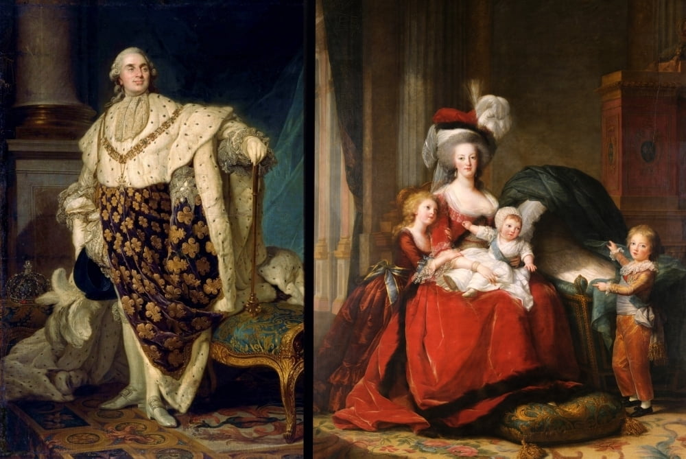 Louis Xvi (1754-1793) Nking Of France 1774-1792 Left King Louis Xvi On His Coronation Day 11 ...