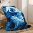 thumbnail image 5 of Dragon And Wolf Fleece Throw Blanket, 5 of 9