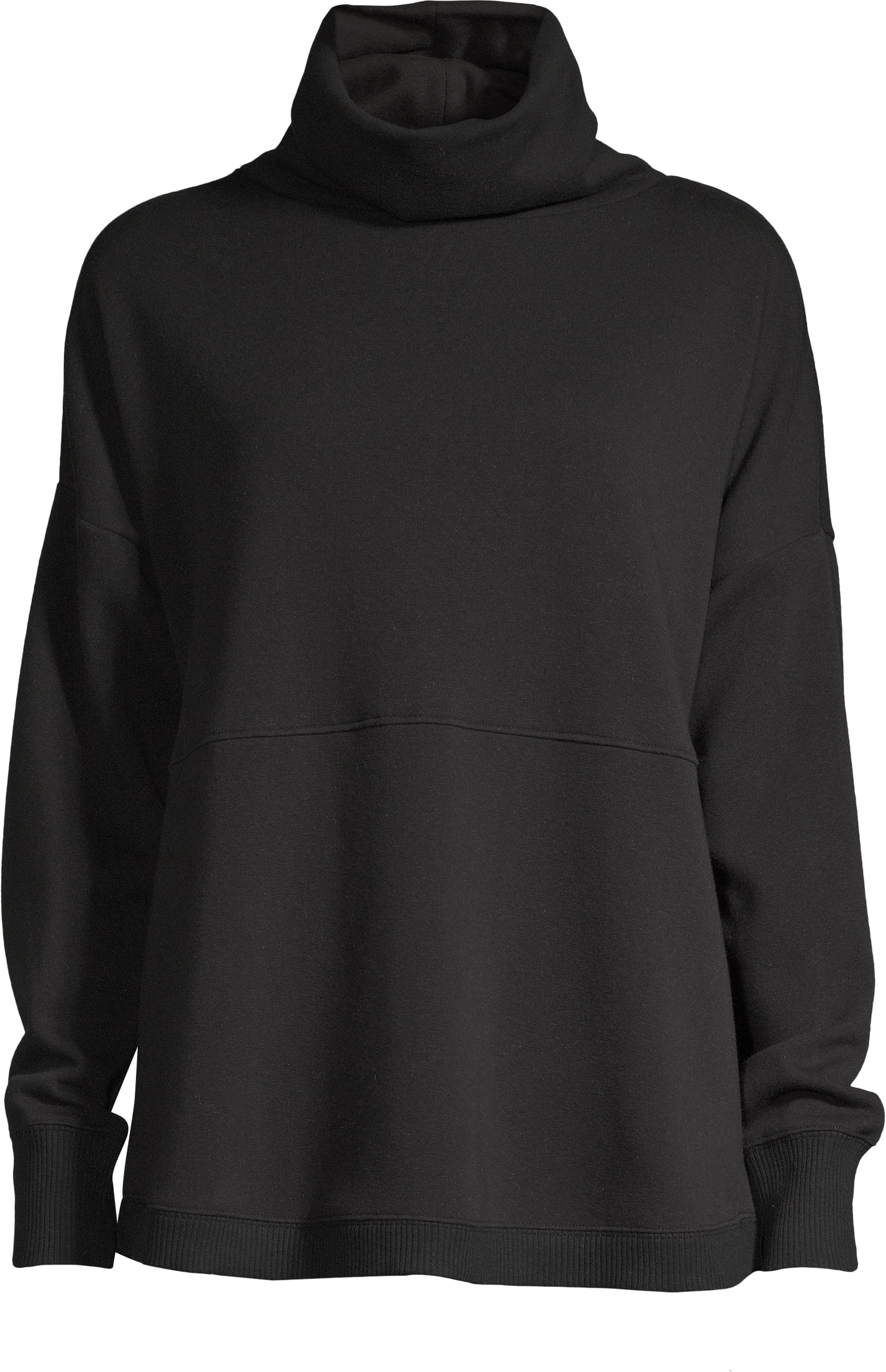 cowl neck athletic sweater