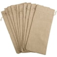 thumbnail image 2 of 10 bolsas de yute para vino, 14 x 6 1/4 pulgadas, bolsas de regalo para botellas de vino de arpillera con cordón, 5 colores, 2 of 6