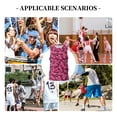 thumbnail image 6 of Sikiie Pink Butterfly Basketball Jersey Reversible Men's Mesh Athletic Sports Shirts Training Practice S-4XLMedium, 6 of 6