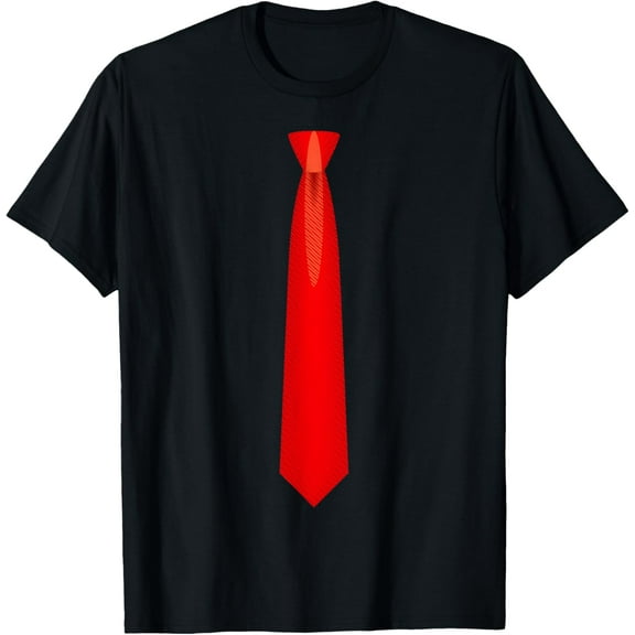 t-shirt Red Tie, Necktie Funny Dress T-ShirtMen and women can wear, black T-shirts, gifts. Age: M,L，XL 2XL, 3XL, 4XL