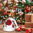 thumbnail image 6 of KLL Christmas Hats for Adults Plush Fly Flying Ladybug Print Santa Hat Xmas Fluffy Santa Claus Hat for Women Men, 6 of 6