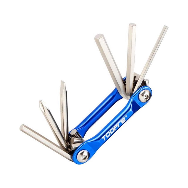 keepw Camping Hiking Traveling Foldable Hexagon Wrench Bike Shelf Disassembly Multi-tool Multifunctional Screwdriver
