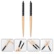 thumbnail image 2 of 2pcs Small Hair Curling Comb Female Rolling Brush Wooden Handle Hair Styling Comb, 2 of 4