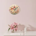 thumbnail image 3 of ATEDEANEI 12" Wall Clock Battery Operated Silent Non Ticking Loral Abstract Elegance Flower Pattern, 3 of 5