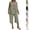 10# Green, variant on Capri Sets Women 2 Piece Outfits Sleeveless Boho Tank Tops Wide Leg Capri Pants Summer Lounge Sets Green XL