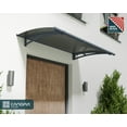 thumbnail image 5 of Palram - Canopia Aquila 1500 5' x 3' Acrylic/Galvanized Steel Awning - Gray/Solar Gray, 5 of 9