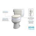 thumbnail image 5 of NOVA Medical Products Hinged Toilet Seat Riser Lift Up and Down Raised Toilet Seat For Under Seat For Elongated Seat Color, White, (Pack of ), 1 Count, 5 of 5
