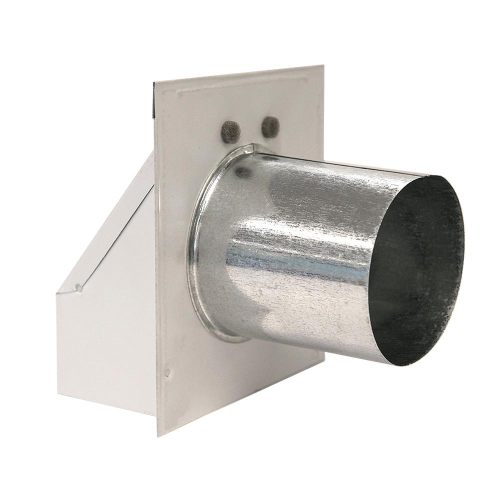 Master Flow 4 in. Round Heavy Duty Wall Vent with Damper in White - New  Read - Walmart.com