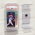 thumbnail image 6 of Clear Adjustable Trading Card Mount & Display Shelf Stand for Graded Collectibles | PS Material, Fits 4.75"-6.25" Cards | Wall or Shelf Mount for Living Room, Office, Game Room Decor, 6 of 14