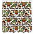 thumbnail image 3 of Ambesonne Mexican Shower Curtain, Cartoon Cactus Salsa, 69"Wx70"L, Multicolor, 3 of 3