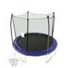Skywalker Trampolines 10 Round Trampoline with Enclosure and Wind Stakes - Blue