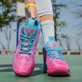 thumbnail image 2 of Basketball Shoes for Womens Colorful Volleyball Fashion High Top Breathable Lightweight Grip Indoor Outdoor Sport Sneakers, 2 of 6
