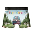 thumbnail image 2 of Happy Easter Boston Terrier American Flag Truck Bunny Ears All Over Print Boxer Briefs Underwear for Men Dad Gentleman Dog Lover Gifts - 03001, 2 of 6