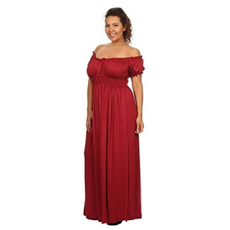 wench maxi solid womens plus dress