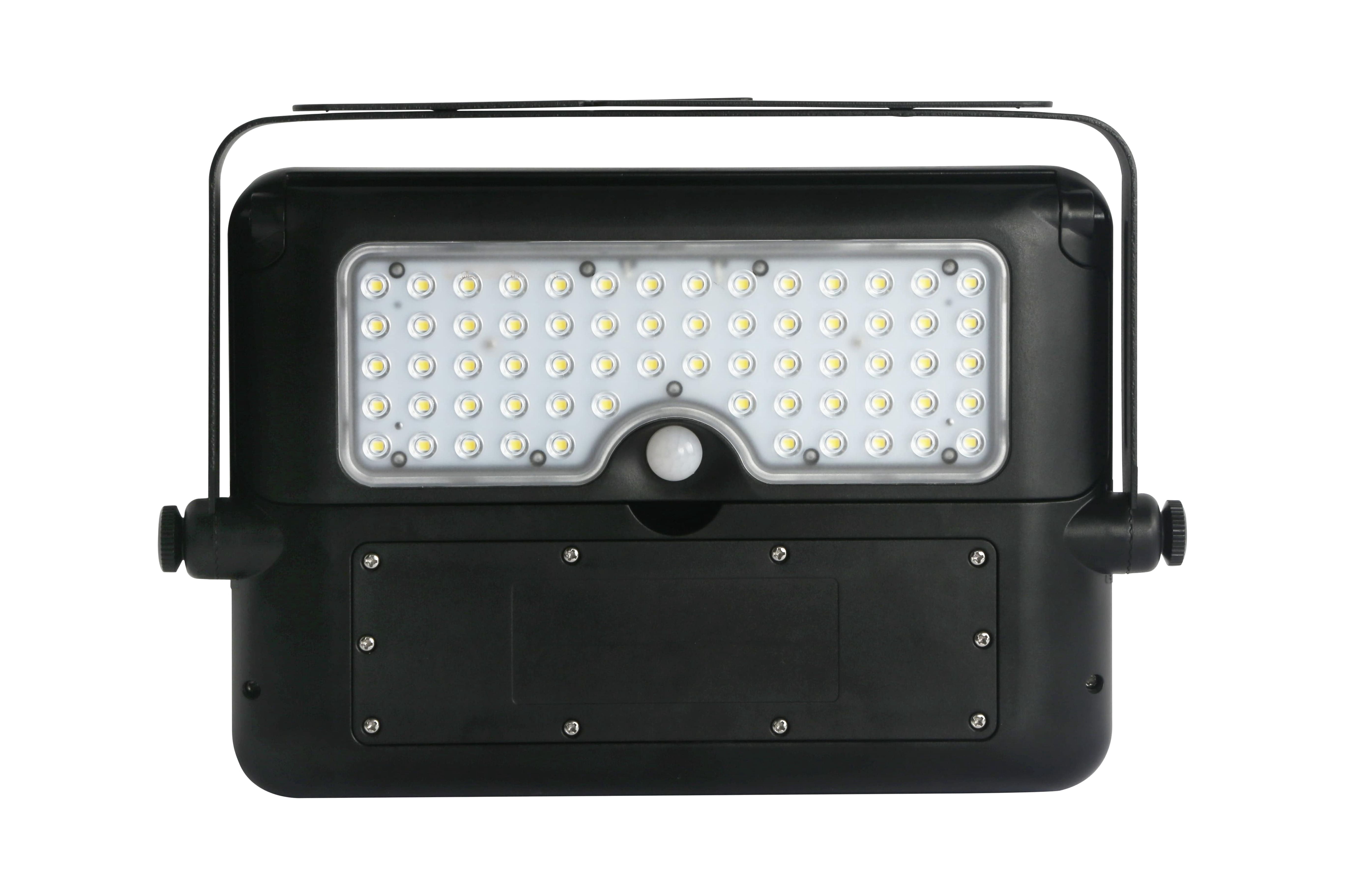 1100LM 160 Degree Black PIR Activated Outdoor Integrated LED 5-in-1 Flood Light Garage Yard Deck Path Camping
