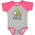 thumbnail image 3 of Inktastic Baby's 1st Christmas with Santa Reindeer and Tree Boys or Girls Baby Bodysuit, 3 of 5