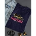 thumbnail image 3 of Zombie Girl Squad. Gold Glitter T-Shirt Women -Image by Shutterstock, Female Medium, 3 of 4