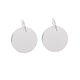 thumbnail image 1 of Plata de ley 925 Etiquetas de do en blanco redondas Colgantes Espacios en blanco Monedas Resultados para la fabricación de joyas Pulse 2 piezas de 10 mm Baoblaze Colgantes de etiquetas de metal en blanco, 1 of 8