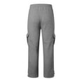 thumbnail image 5 of Hfolob Mens Pants Male Hiking Cargo Pants Relaxed Fit Drawstring Elastic Waist Joggers Sweatpants Sports Trousers With Pockets Classic, 5 of 5