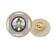thumbnail image 1 of Broche de oro metálico circular Irlandés Green, 1 of 3