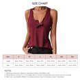 thumbnail image 4 of Camiseta sin mangas con botones a presión para mujer, camiseta cómoda de moda con botones para hacer deporte, 4 of 4