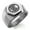 Silver, variant on Stainless Steel Three-Tiered Pine Kamon Crest Engraved Hexagon Crest Flat Top Biker Style Polished Ring