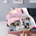 thumbnail image 5 of Customizable Blanket for Sister Customized Blankets with Photos Text Personalized Picture Collages Throw Blankets Gift for Men Valentines Day Decor Souvenirs Birthday, 5 of 6