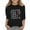 Black, variant on Kids Girls Valentines Day Shirt 3/4 Sleeve Fashion Letter Print Tee Top Casual Round Neck Oversized Pullover Tops Graphic Tees Summer Clothing Black 7-8 Years