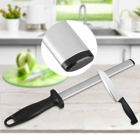 

Knife Sharpening Steel Rod 8 Inch Knife Sharpener with Hanging Hole Quick Sharpening