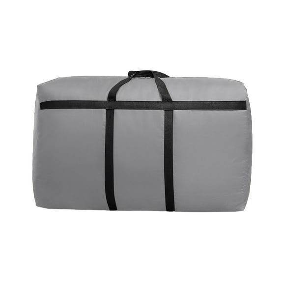 SLYNSHome Large Moving Bags with Strong Zippers & Handles,Oversized Storage Containers Storage Totes Bag for Clothes Blanket Comforter - Gray