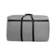 thumbnail image 2 of Bolsa de Tela Reforzada Grande para Mudanzas de Ropa | Bolsa de Almacenamiento Impermeable y Fácil de Limpiar | Cremallera Resistente | Ventana Transparente | Asas | Negro o Gris | 80x45x25 cm, 2 of 9