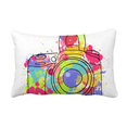 thumbnail image 1 of Graffiti Street Culture Colorful Camera Throw Pillow Lumbar Insert Cushion Cover Home Decoration, 1 of 3