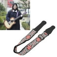 thumbnail image 1 of Sangle de Guitare, Sangle de Guitare Vintage Brodée, Sangle de Guitare Réglable avec Rembourrage Confortable, pour Guitare Électrique, Guitare Acoustique, Basse, 1 of 7