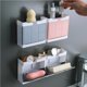 thumbnail image 2 of Soporte De Almacenamiento Multifuncional Estante De Almacenamiento Colgante Estante De Jabón Clamshell Soporte De Plato De Jabón Con Perchas Escurridor De Soporte De Jabón Firme Para Interior Eigraketly HA027560-02, 2 of 6