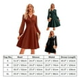 thumbnail image 4 of IBTOM CASTLE Women Swiss Dot Mesh Long Sleeve A Line Cocktail Dress Wrap V Neck Empire Waist Flowy Wedding Party Dress M Black, 4 of 8