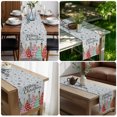 thumbnail image 5 of Grey Christmas Trees Table Runner 48 Inches Long - Winter Xmas Colorful Pine Snowflakes Kitchen Dining Burlap Linen Tablerunner for Small/Round/Square/Wedding/Coffee/Dining Table Party Décor 13 x 48, 5 of 7