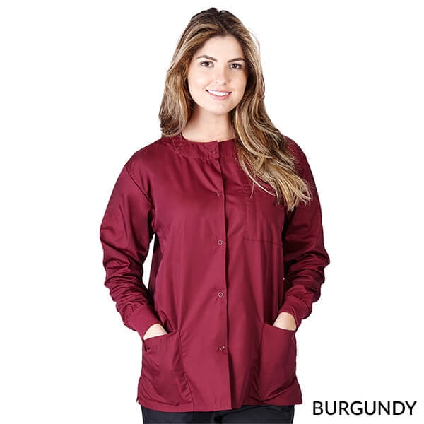 WOMENS SCRUB JACKET MANY COLORS SIZES XS-5XL FREE SHIPPING