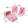 thumbnail image 6 of Badger Basket On-the-Go Set with Doll Booster Seat, Travel Bed & Carrier for 18 inch Dolls - Pink, 6 of 10