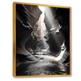 thumbnail image 2 of Designart "Canyon Calm In Black And White" Canyon Floater Framed Wall Decor, 2 of 5
