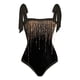 thumbnail image 2 of Traje De Baño Damas 2 Piezas De Traje De Baño Atlético De Playa Para Mujer A La Moda Con Vestido Para Accesorios Femeninos (Negro M) Sywqhk Para Estrenar, 2 of 4