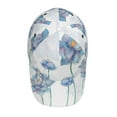 thumbnail image 4 of Balery Baseball Cap Adjustable Size for Running Workouts and Outdoor Activities All Seasons Dad Hat(Pale Blue Lotus Flowers), 4 of 8