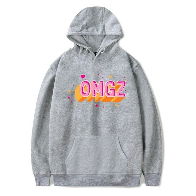 Salish Matter OMGZ Logo Merch Chandails à Capuchon Femmes Hommes Sweat à Manches Longues Vêtements de Mode, 3TG, Gris
