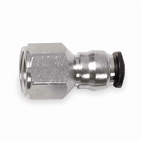 Aignep Usa Female Connector,6mm Tube Sz,Brass,PK5 50030N-6-1/8-PK5