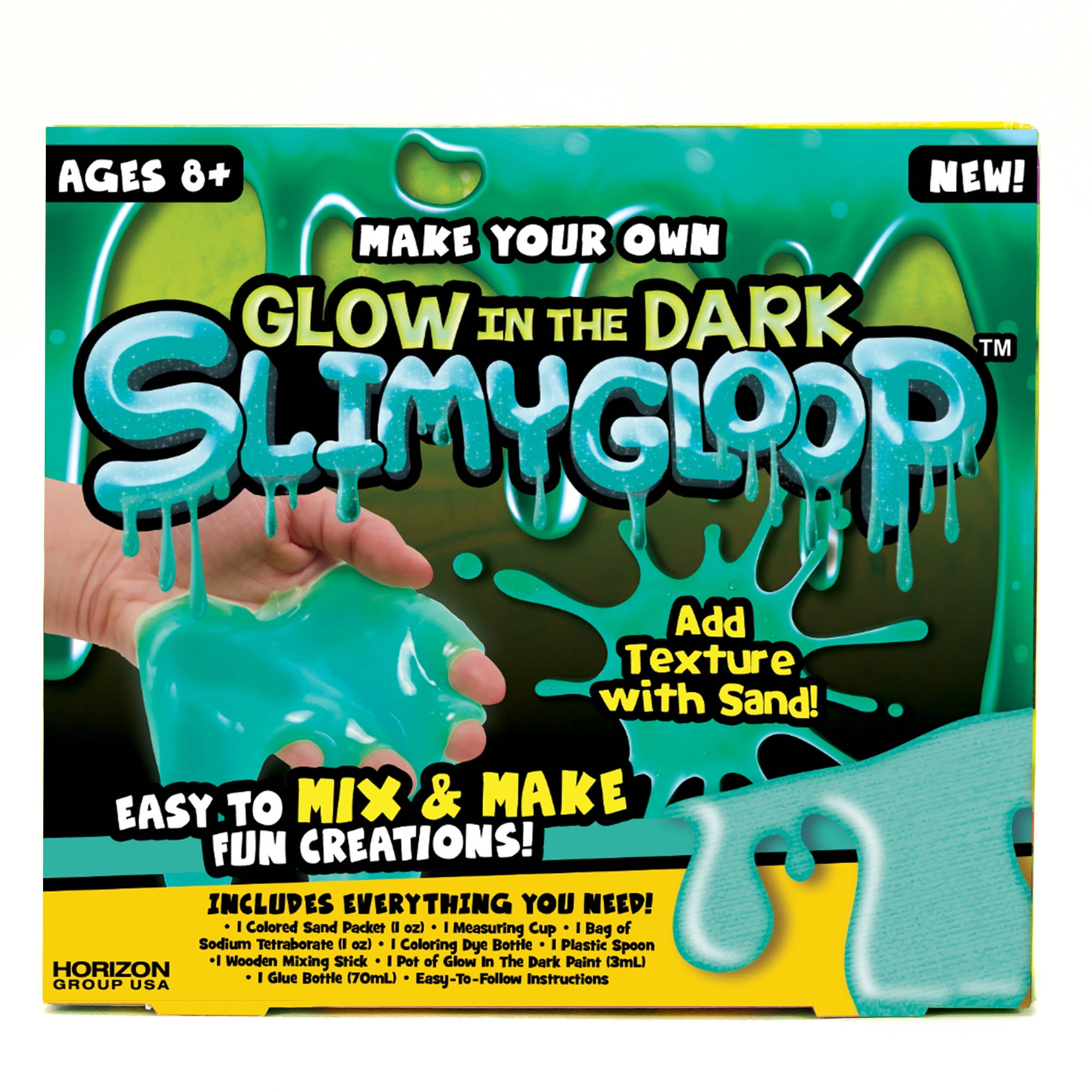Make Your Own Glow-in-the-Dark SlimyGloop® Slime Kit, Slime Kit, Ages 6+, D.I.Y. Slime Toys, D.I.Y. Slime Kit, GloWing Slime