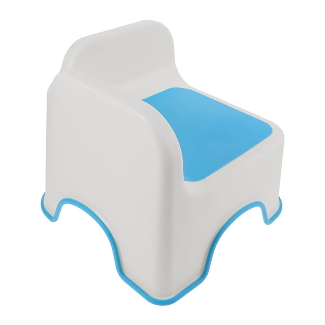 HLONKKids Step Stool Toddler Step Up Stool For Kitchen Bathroom Safety Bottom As Potty Training Stool Slip-Resistant Step Stool For -Blue