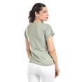 thumbnail image 4 of Playera básica manga corta /Juvenil, 0011 (Verde militar) verde oscuro G, 4 of 4